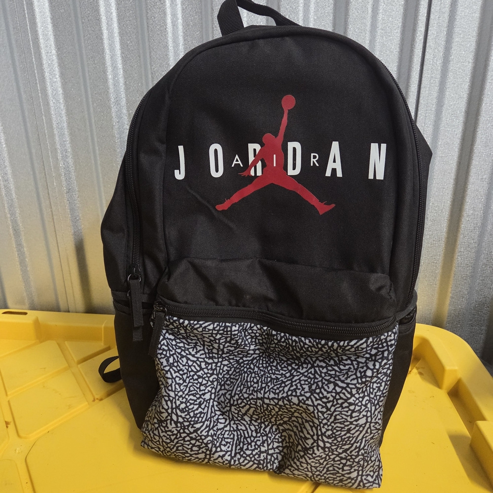 Jordan Black and Red Backpack